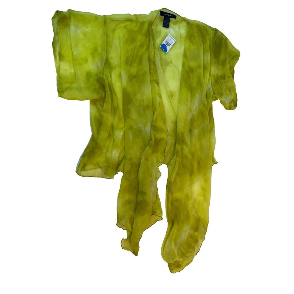 Ashley Stewart Women's Light Green Lightweight Short Sleeve Cardigan Size 26